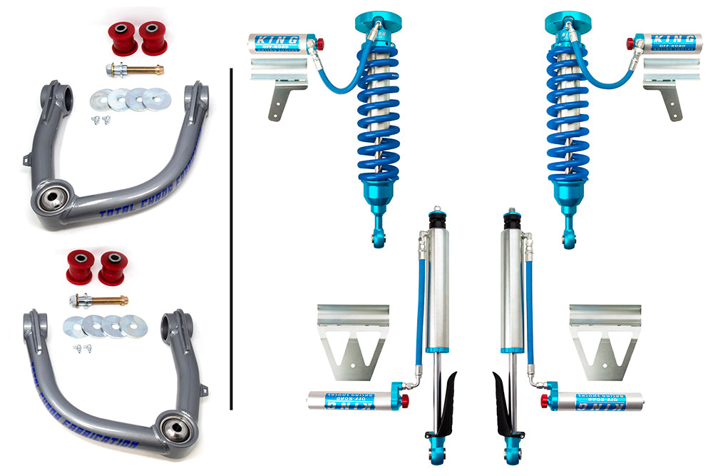 LC200-08-25-K2A | UCA W/ FRONT AND REAR 2.5 INCH DIAMETER ADJUSTABLE SHOCKS - LAND CRUISER 200