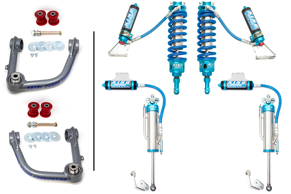 TACOMA-05-30-K2A // Lift Kit W/ Front & Rear 3.0 Inch Diameter Adjustable King Shocks: 2005-2016 Tacoma