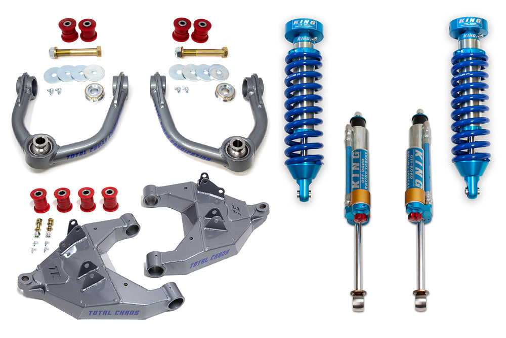 4RUNNER-96-25-K3A | MID TRAVEL LIFT KIT W/ FRONT AND REAR 2.5 INCH DIAMETER ADJUSTABLE SHOCKS - 3RD GEN 4RUNNER