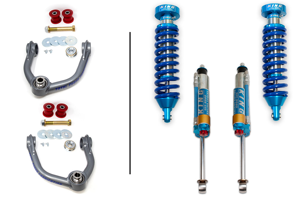 4RUNNER-96-25-K2A | UCA W/ FRONT AND REAR 2.5 INCH DIAMETER ADJUSTABLE SHOCKS - 3RD GEN 4RUNNER