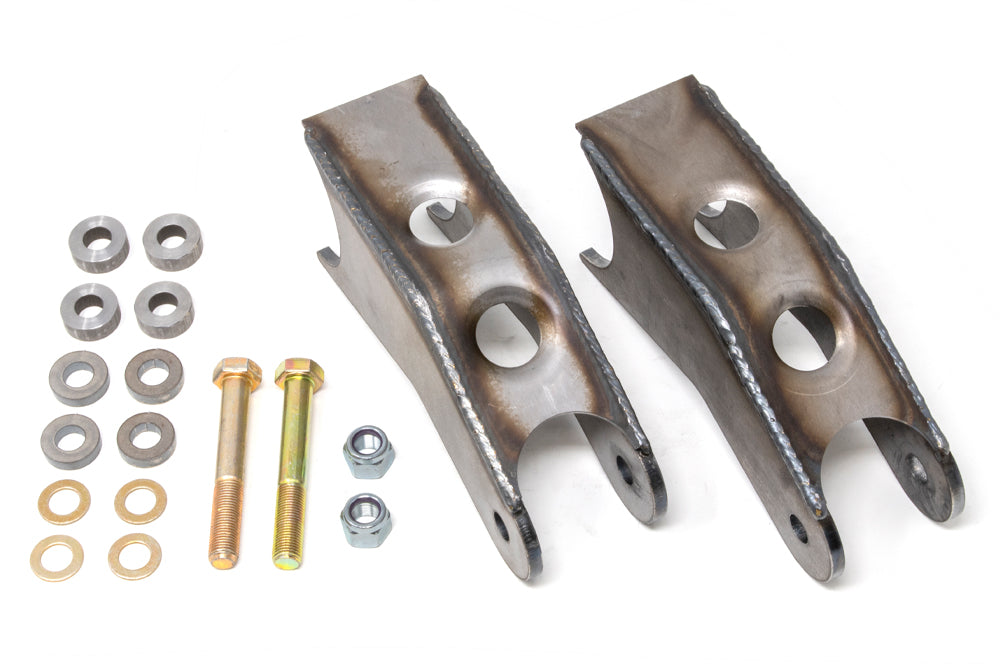 40080 // WELD-ON REAR AXLE SHOCK MOUNTS: 1986-1995 PICKUP | 1986-1995 4RUNNER | 1993-1998 T100 | 1996-2004 TACOMA PRERUNNER / 4WD