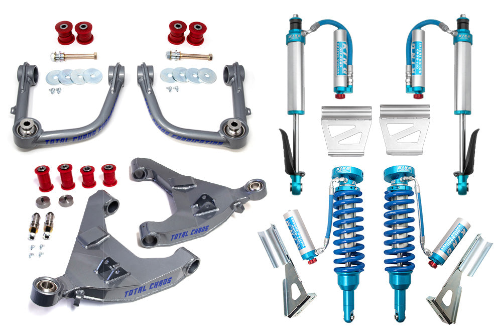 4RUNNER-03-25-K3A | MID TRAVEL LIFT KIT W/ FRONT AND REAR 2.5 INCH DIAMETER ADJUSTABLE SHOCKS - 4TH GEN 4RUNNER
