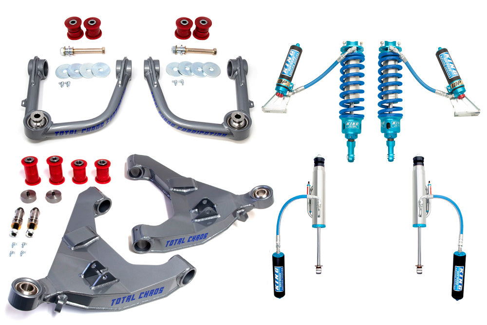 4RUNNER-03-30-K3A // Mid Travel Lift Kit W/ Front and Rear 3.0 Inch Diameter Adjustable Shocks: 2003-2009 4Runner