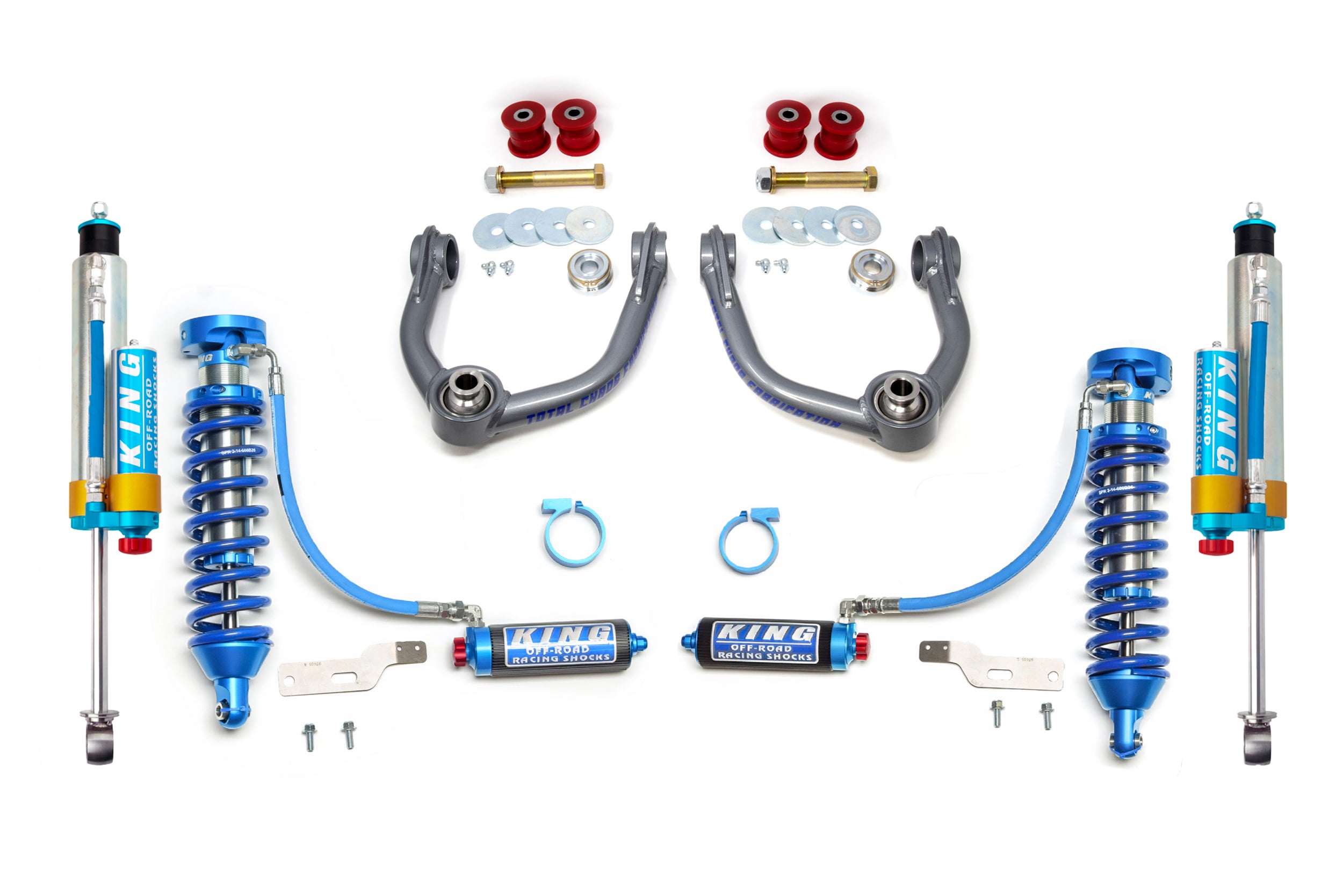 4RUNNER-96-25-K2A-RR // UCA W/ FRONT AND REAR 2.5 INCH DIAMETER SHOCKS W/ COMPRESSION ADJUSTERS - 3RD GEN 4RUNNER