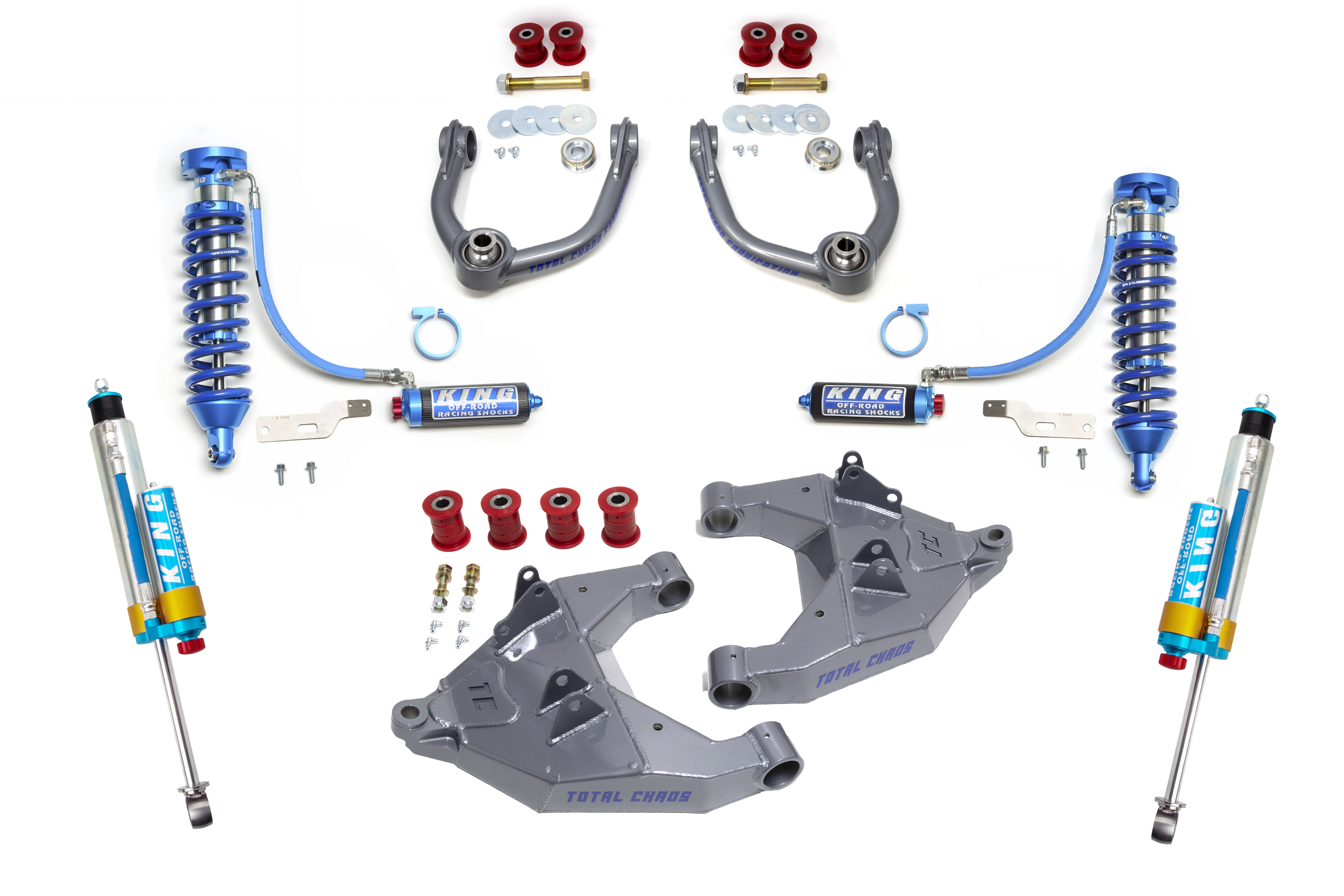 4RUNNER-96-25-K3A-RR // MID TRAVEL LIFT KIT W/ FRONT AND REAR 2.5 INCH DIAMETER SHOCKS W/ COMPRESSION ADJUSTERS - 3RD GEN 4RUNNER