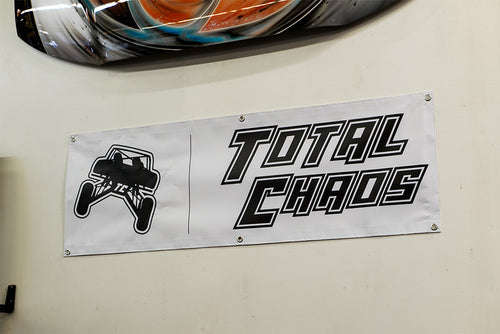 Total Chaos Banner BLK / WHT