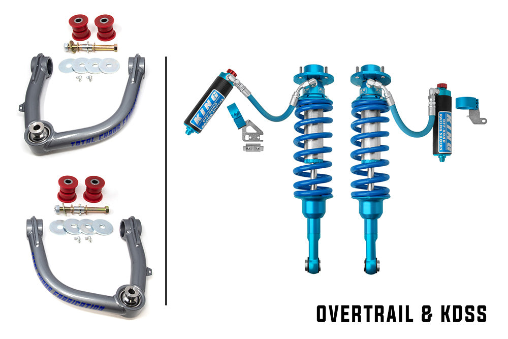 GX550-OVERTRAIL-24-25-K1A | OVERTRAIL KDSS COMPATIBLE LIFT KIT W/ FRONT 2.5 INCH DIAMETER ADJUSTABLE KING SHOCKS - LEXUS GX550