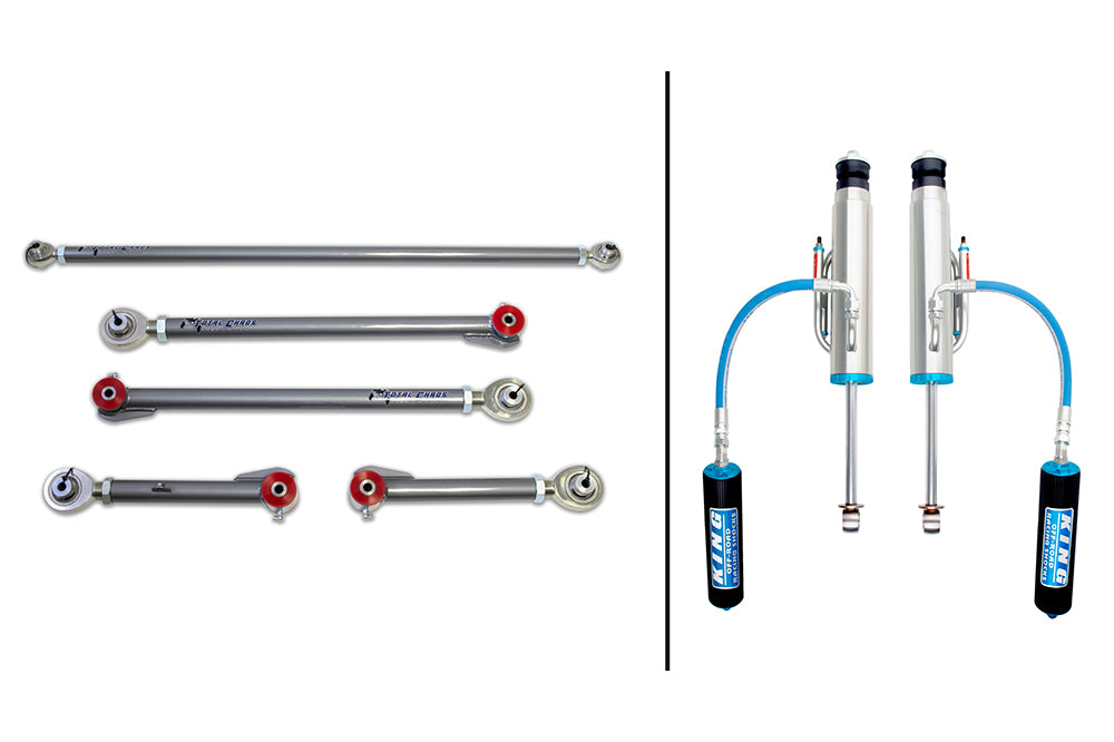 LC200-08-30-RLP | ADJUSTABLE REAR LINKS W/ KING 3.0 INCH DIAMETER BYPASS SHOCKS - LAND CRUISER 200