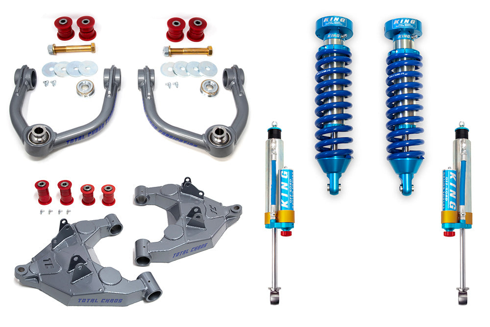 SEQUOIA-04-25-K3A | 2004-2007 Mid Travel Lift Kit W/ FRONT AND REAR 2.5 INCH DIAMETER ADJUSTABLE SHOCKS - 1ST GEN SEQUOIA