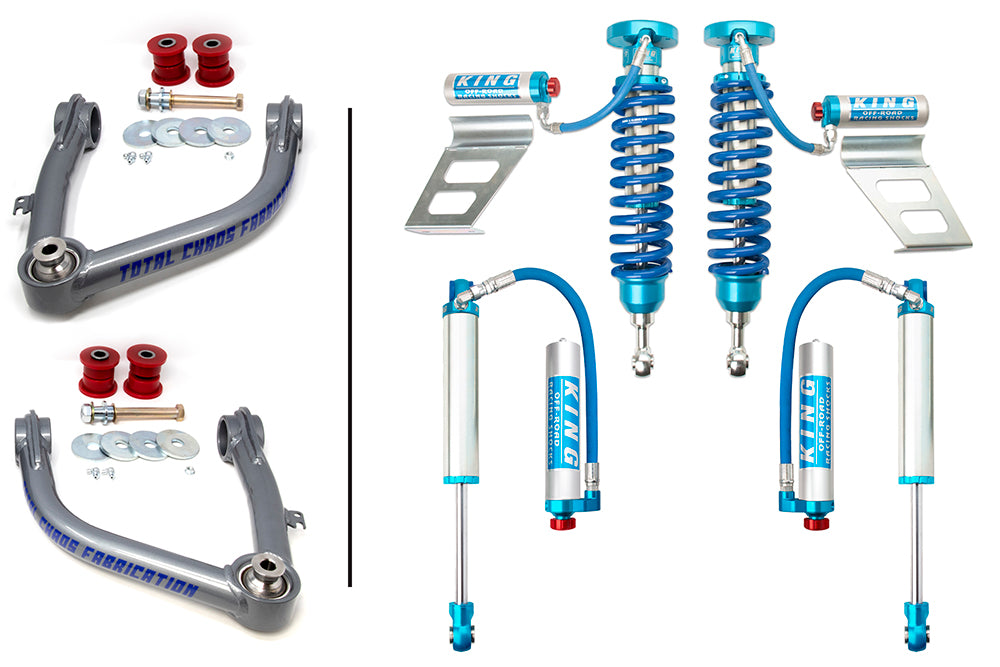 SEQUOIA-08-25-K2A // UCA W/ Front and Rear 2.5 Inch Diameter Adjustable Shocks: 2008-2021 Sequoia