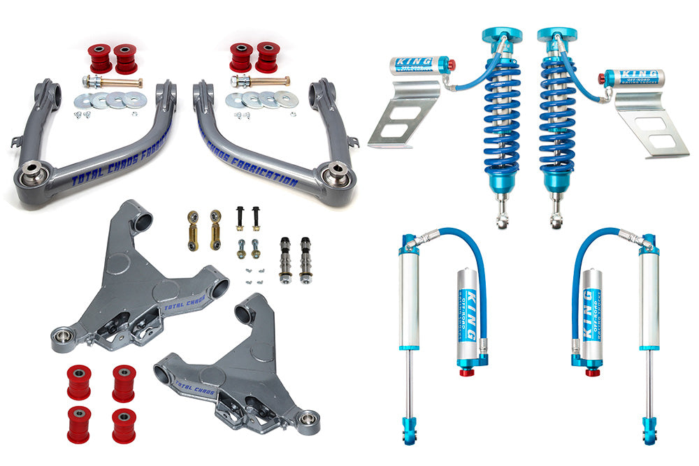 SEQUOIA-08-25-K3A // Mid Travel Lift Kit W/ Front and Rear 2.5 Inch Diameter Adjustable Shocks: 2007-2021 Sequoia