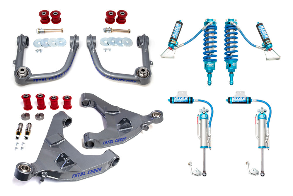 TACOMA-05-30-K3A | MID TRAVEL LIFT KIT W/ FRONT & REAR 3.0 INCH DIAMETER ADJUSTABLE KING SHOCKS - 2ND GEN TACOMA