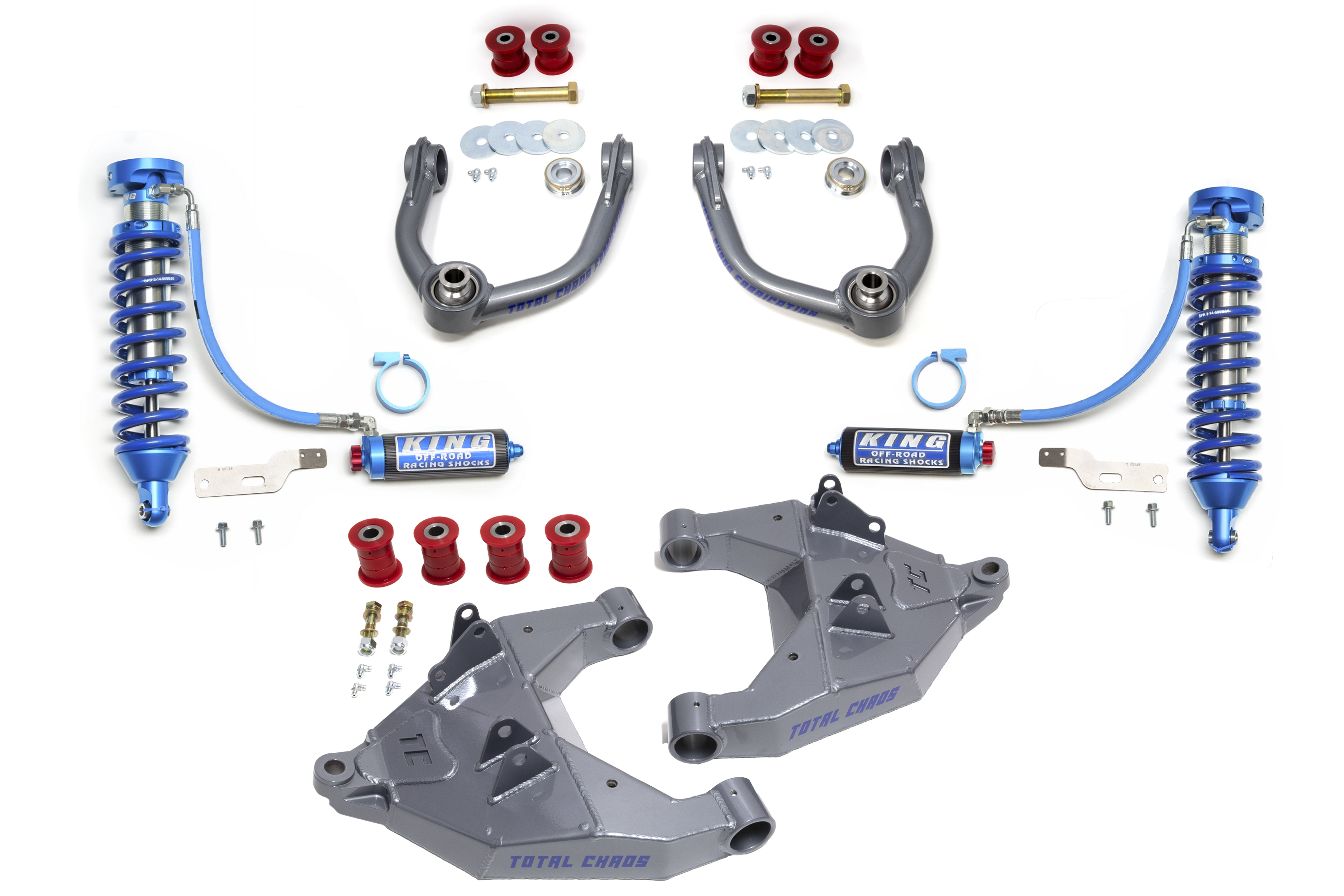 TACOMA-96-25-K2A-RR // MID TRAVEL LIFT KIT W/ FRONT 2.5 INCH DIAMETER KING SHOCKS W/ COMPRESSION ADJUSTERS - 1ST GEN TACOMA