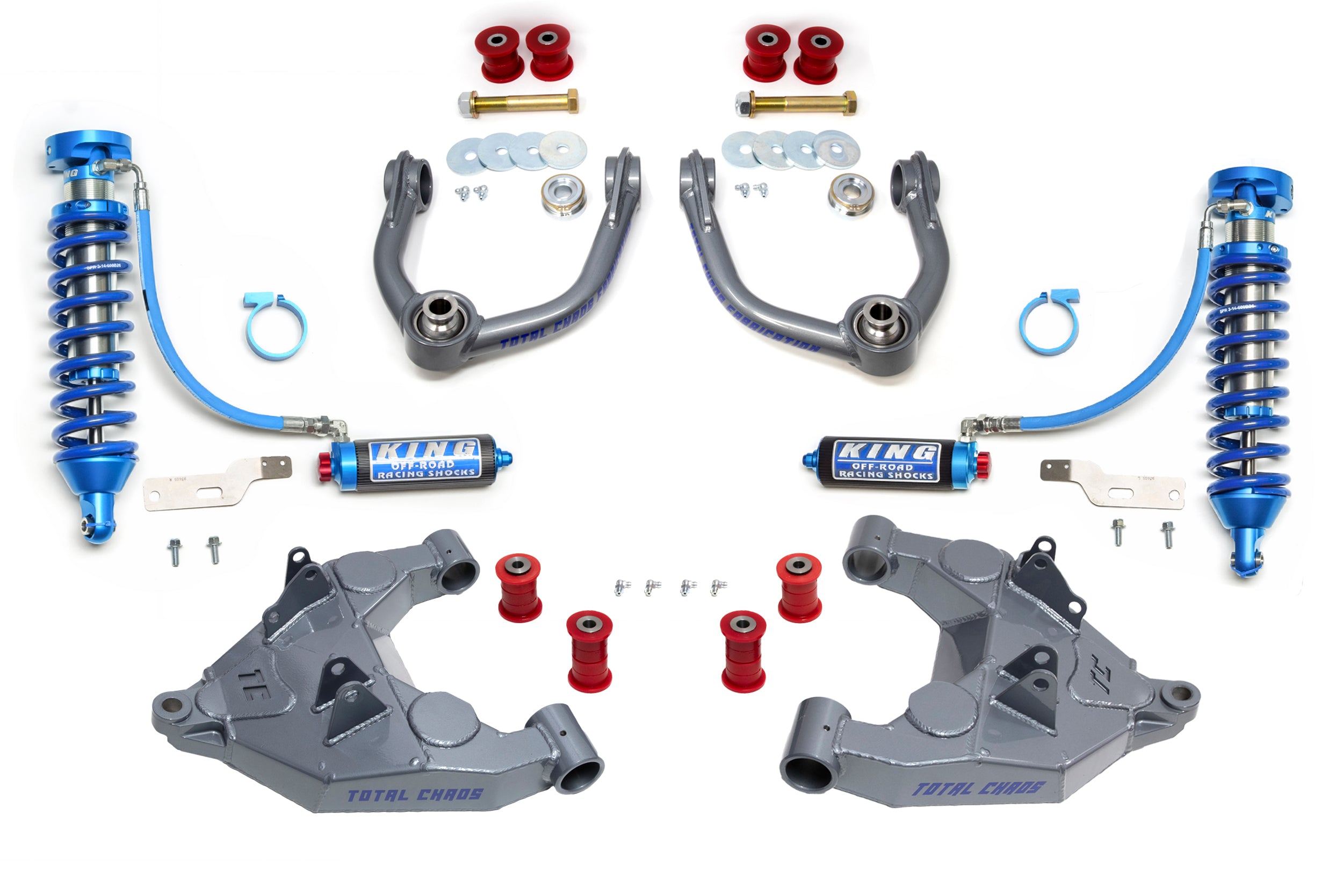 TUNDRA-00-25-K3A-RR // 2000-2003 TUNDRA MID TRAVEL LIFT KIT W/ ADJUSTABLE COILOVER 2.5 INCH DIAMETER SHOCKS W/ ADJUSTERS - 1ST GEN TUNDRA