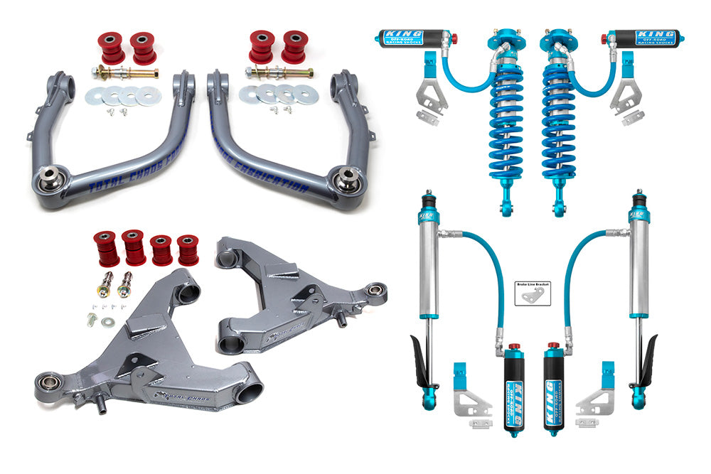 TUNDRA-22-25-K3A | MID TRAVEL LIFT KIT W/ FRONT AND REAR 2.5 INCH DIAMETER ADJUSTABLE SHOCKS - 3RD GEN TUNDRA